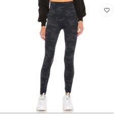 Medium Spanx Black Grey Camo Look At Me Now Leggings