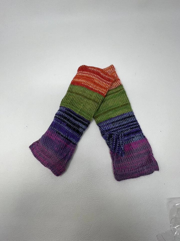 Mitones de alpaca sin dedos - ARCO IRIS - Talla S/M *Nuevos en bolsa* Foto 2 de 3