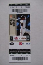 SAN FRANCISCO GIANTS VS CINCINNATI REDS 5/11/2017 FULL TICKET ~ BUSTER POSEY