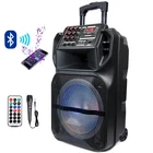 15" Bluetooth Portable FM Speaker Heavy Bass Tailgate Stereo PA System MIC AUX
