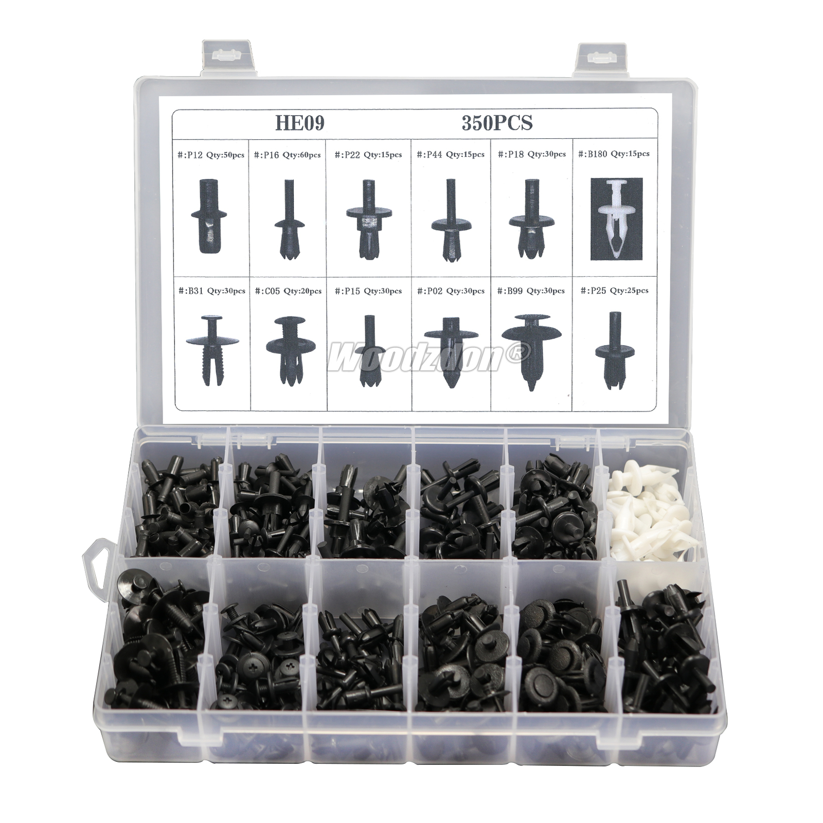 350pcs Auto Car Push Retainer Pin Rivet Trim Clip Panel Moulding