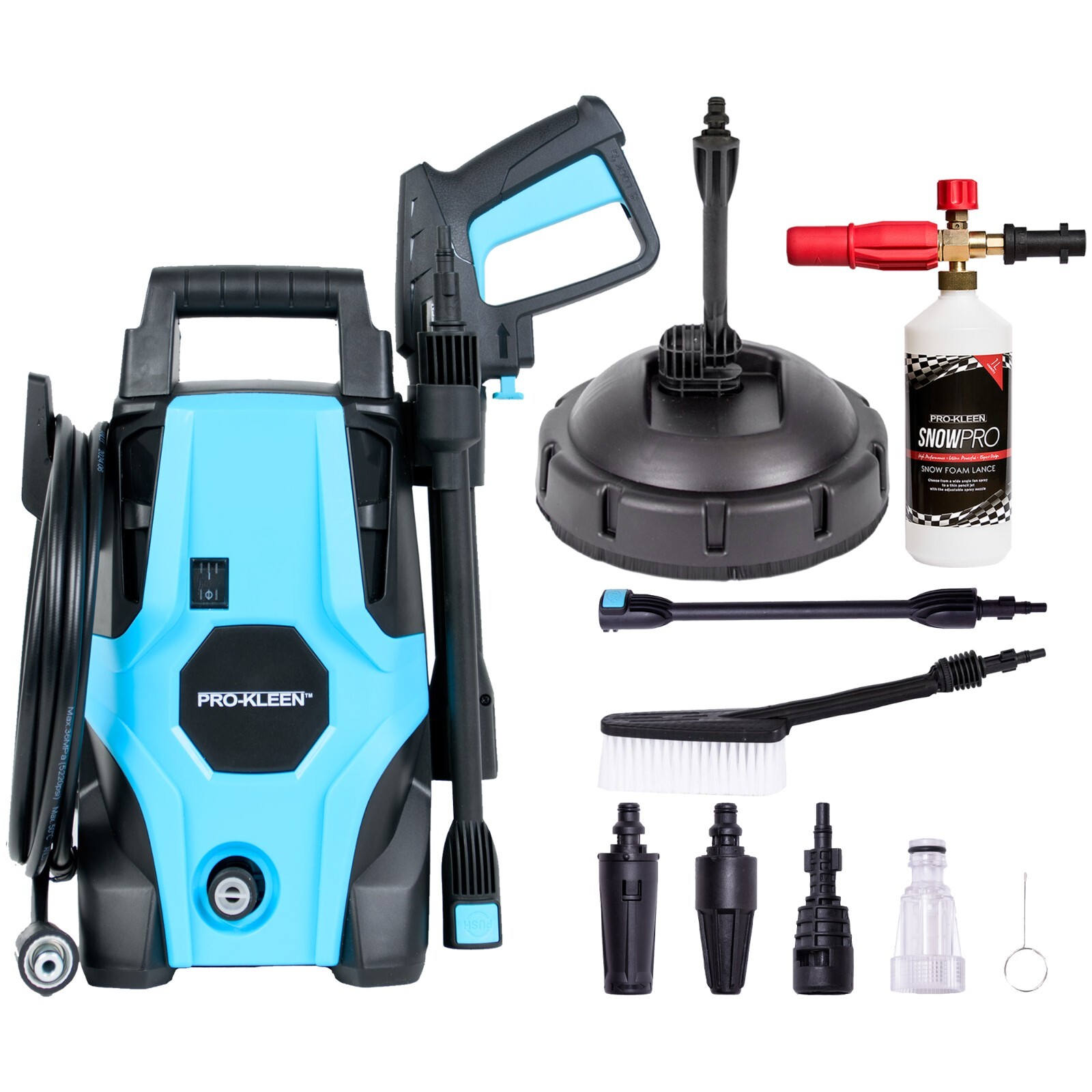 Pro-Kleen Pressure Washer Kit With Snow Foam Lance & Patio Cleaner - Image 5