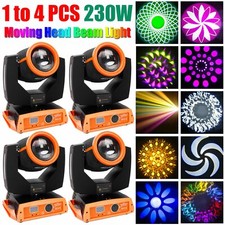 1-4 Pcs 7R Sharpy 230W Zoom Moving Head Beam Lights 8 Prism DMX DJ Stage Lights