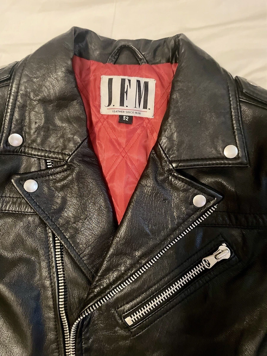 Leather jacket Louis Vuitton x Supreme Red size 52 IT in Leather