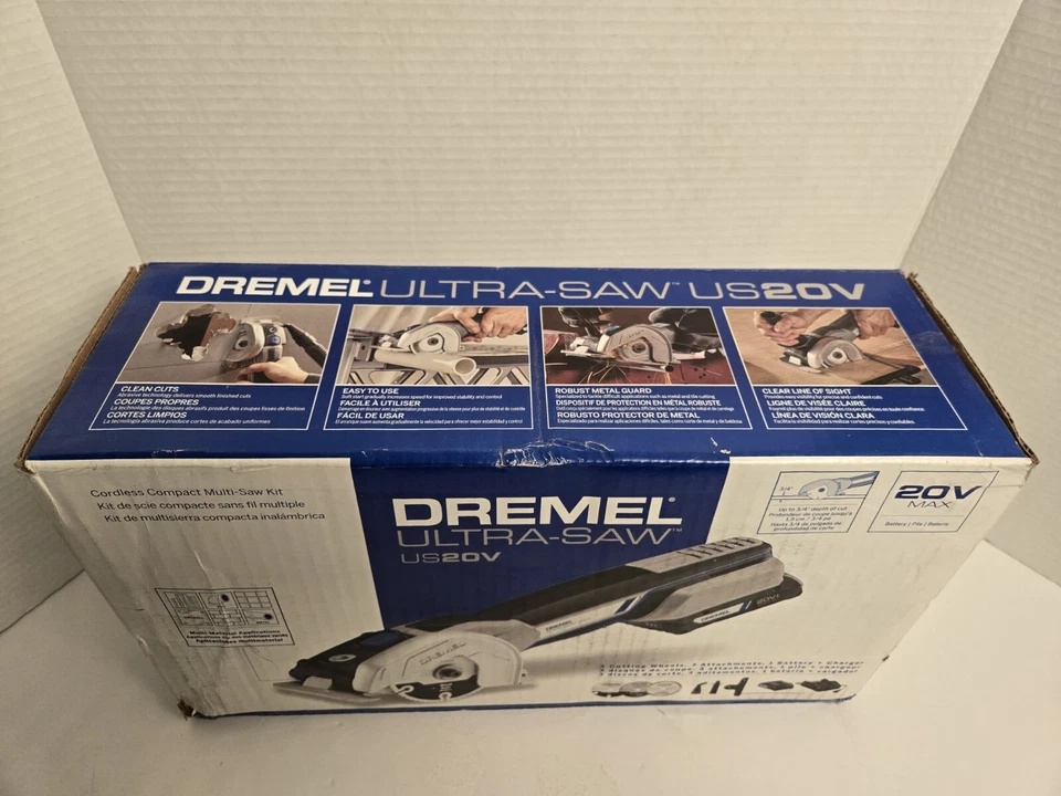 Dremel Ultra Saw US20V Cut-off Tool- Cordless Compact Multi-saw Kit New In Box  - Image 2 of 4