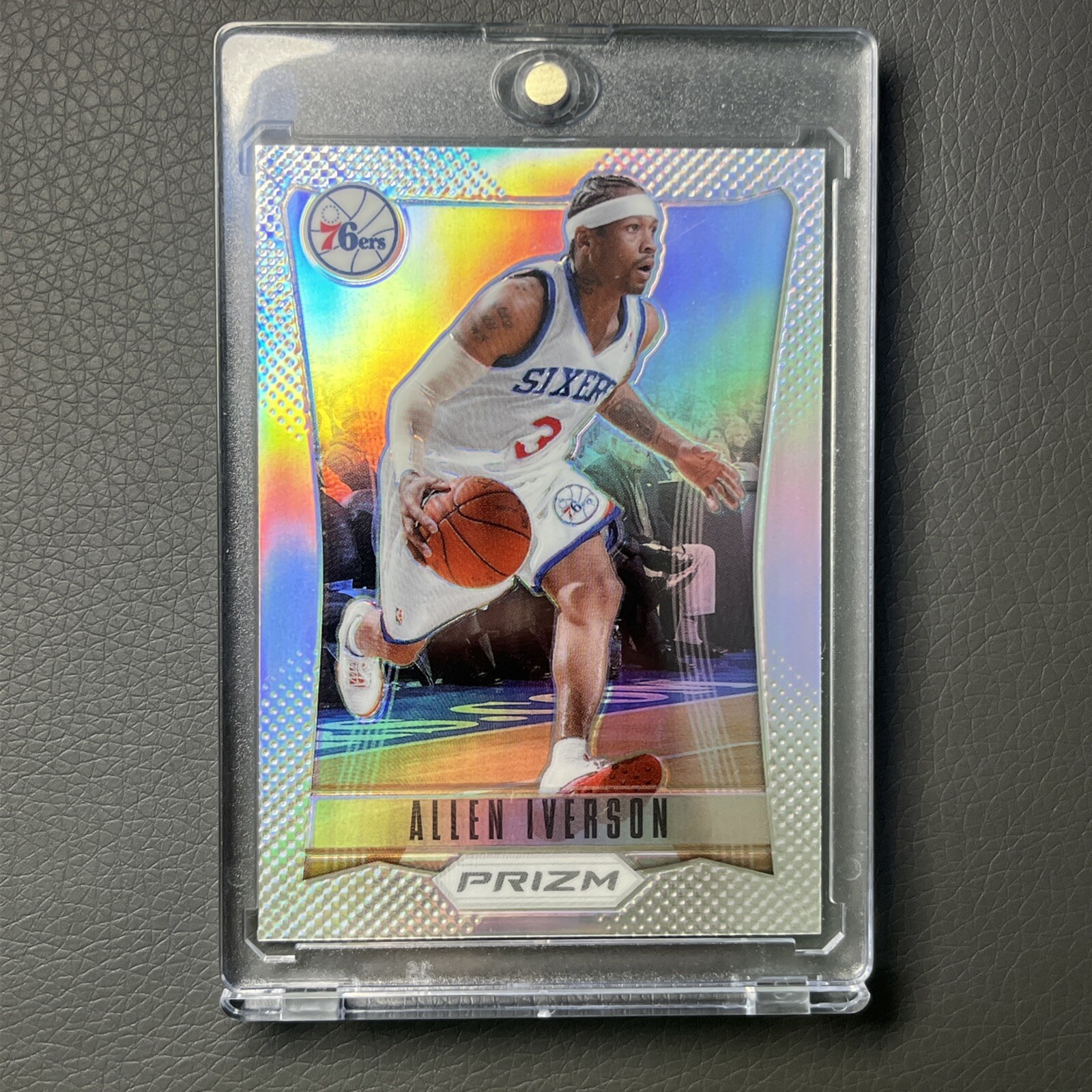 2012-13 Panini Prizm Silver Prizm Allen Iverson 76Ers Hof 187 First Year 🎆