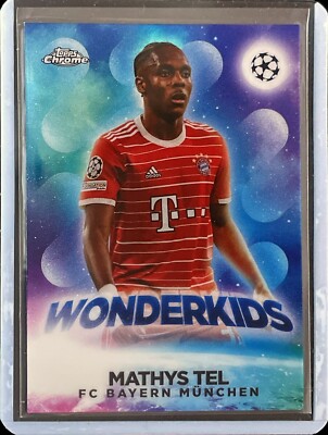 Mathys Tel - 2023 Topps Chrome UCC - Wonderkids #W-4
