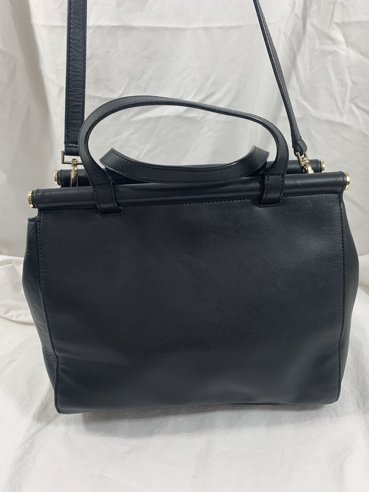 Genuine KATE SPADE black leather shoulder bag with ta… Gem