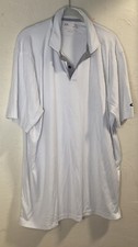 Oakley Mens Divisional UV Hydrolix Polo Shirt White Reg Fit Size XL