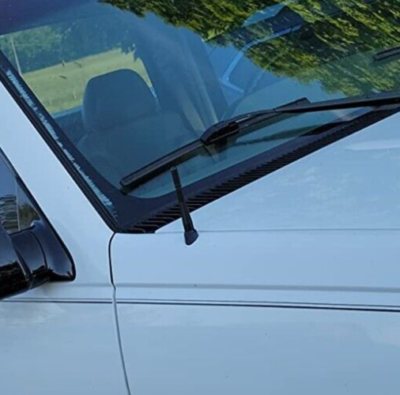 4 Inch Short Black Aluminum Antenna Mast AM/FM For FORD FIVE HUNDRED 2005 2007