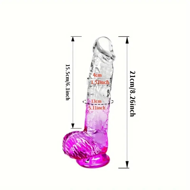 Dildo Sex Toy With Suction Cup Realistic Feel Crystal Clear Two Tone Colour | eBay Dildo Sex Toy With Suction Cup Realistic Feel Crystal Clear Two Tone Colour | eBay