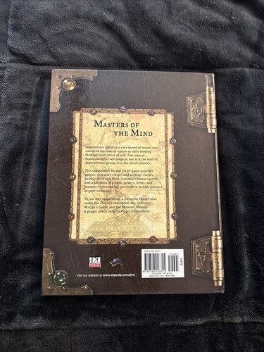 Dungeon and Dragons Psionics Handbook D&D WTC11835 WOTC D20 2001 - Picture 2 of 5