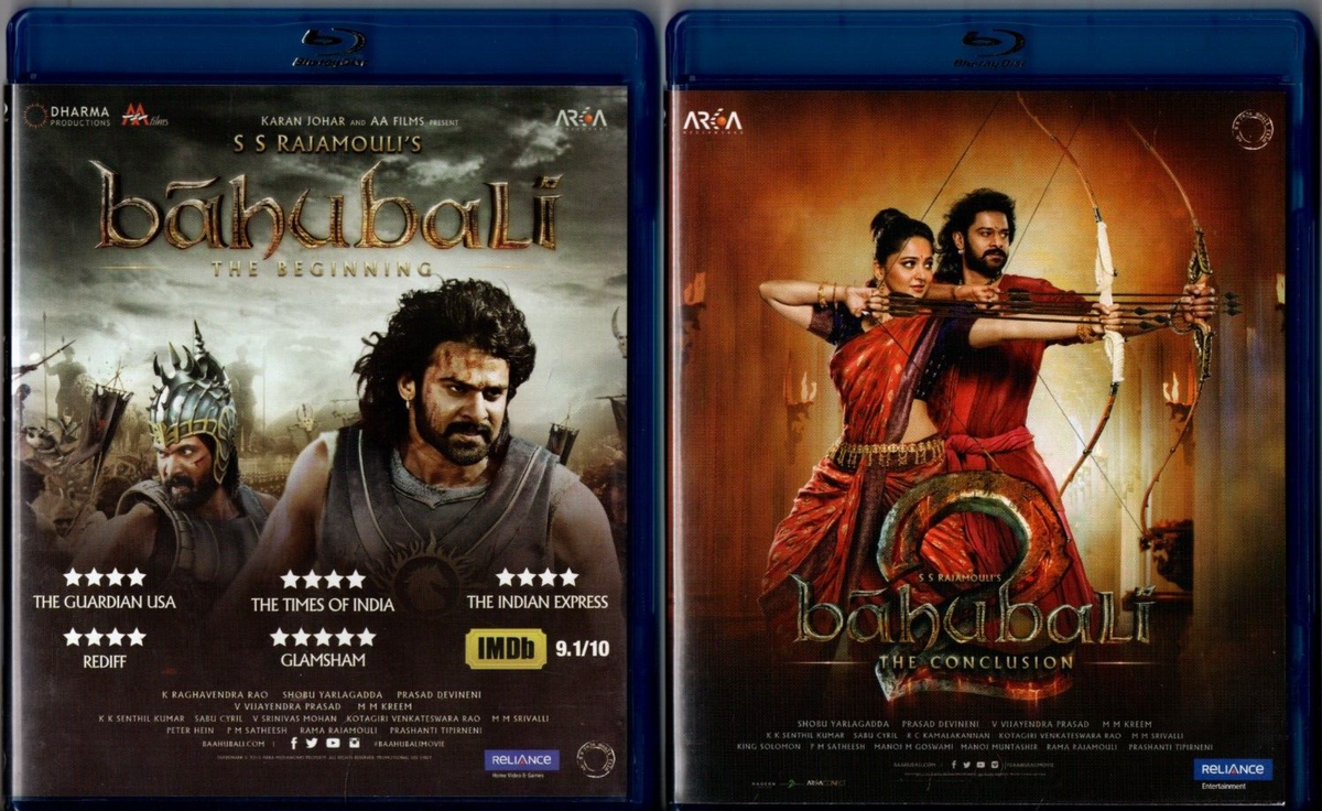 BAHUBALI THE BEGINNING BAHUBALI THE CONCLUSION BOLLYWOOD