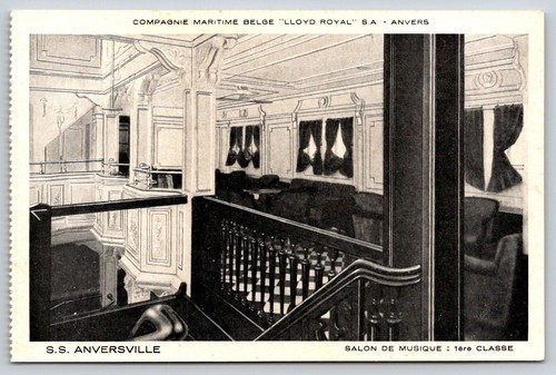Compagnie Maritime Belgien SS Anversville Postkarte