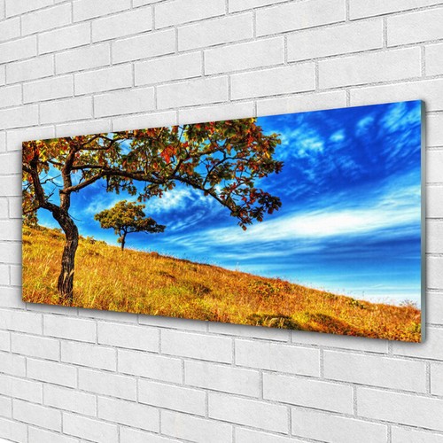 Moderne Impression Sur Verre Arbres Eiffle Couple France Image Tableau En Verre Decoration Murale 70x50cm Deco Cadre Salon Chambre Cuisine Horizontal Petit Tableaux Decoratifs Muraux Art GAA70x50-3147