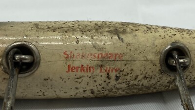 Leurre De Pêche Vintage Shakespeare Jerkin - Bois - Yeux Percés - 1934
