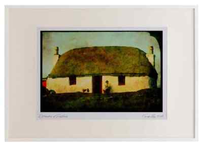 Scotland UK 231043 Loch Boisdale, South Vist Watercolour Picture Frame