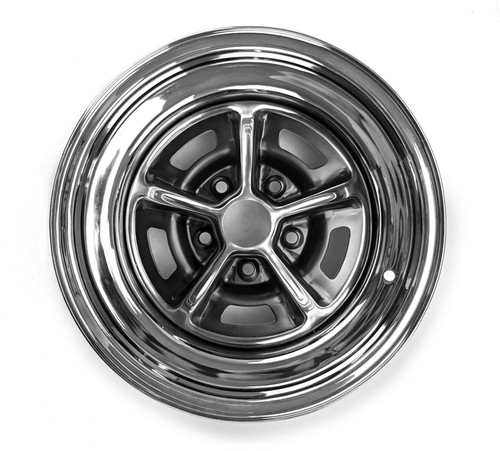 Magnum 500 Wheels Kit with Red Ford Crest Caps and Lug Nuts 15 X 8 - Picture 2 of 7