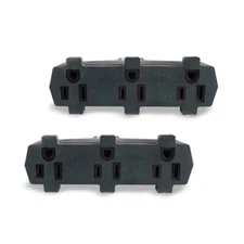 3 Outlet Grounding Adapter Heavy Duty Grounded Power Tap 3-Prong Outlet Adapter