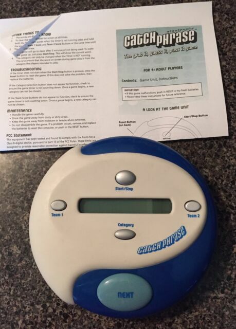 catchphrase handheld game