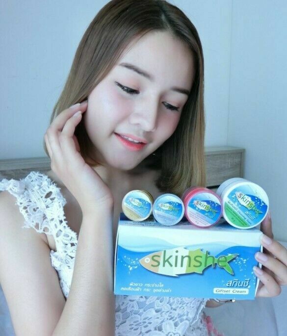 3 Boîtes Crème éclaircissante SKINSHE – Anti-taches, SPF20, PA+++, Ingrédients Naturels