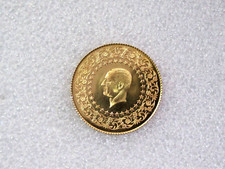 1967 Turkey 100 Kurush Piastres Gold Coin UNC Proof Like