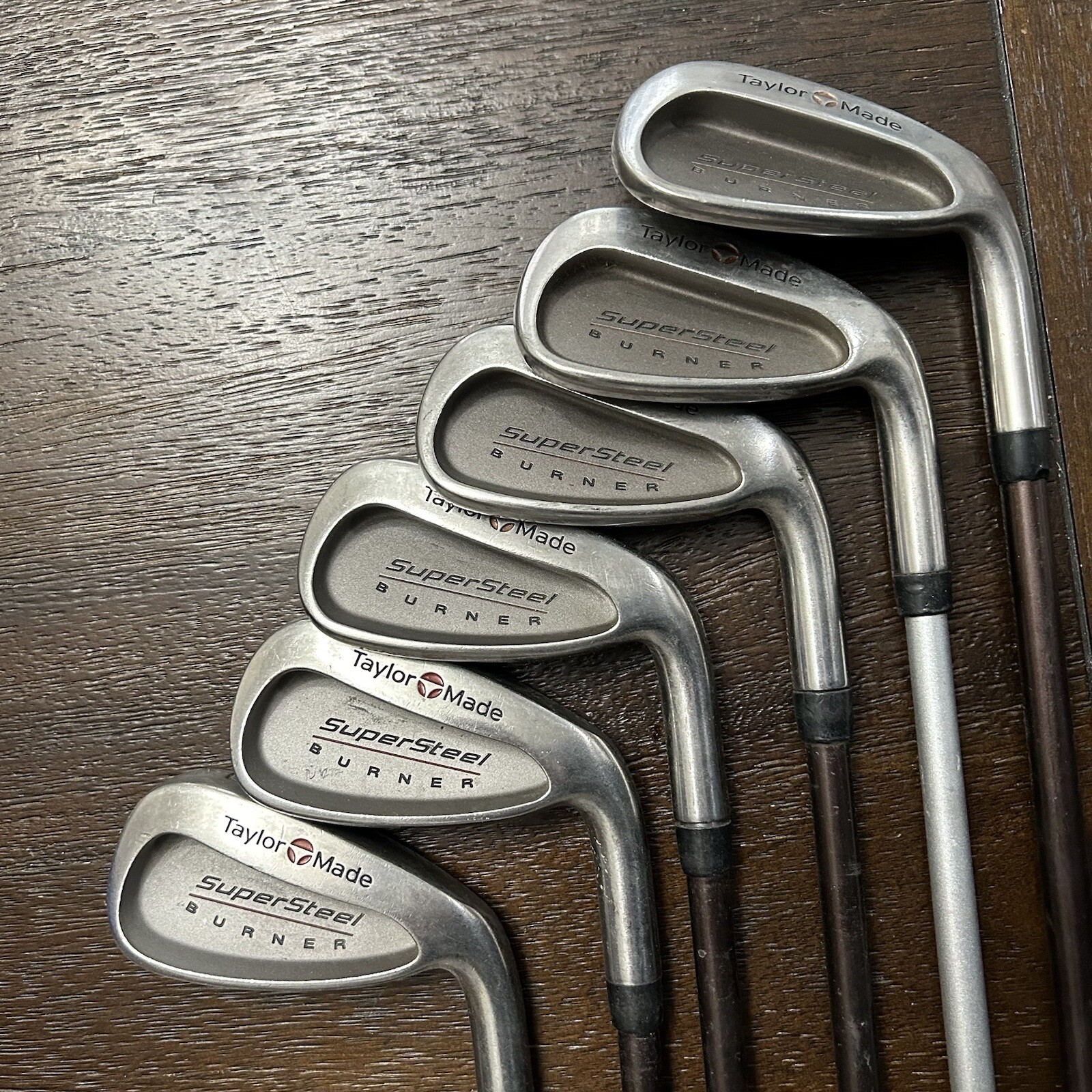 TaylorMade Burner Supersteel Irons 3,4,5,6,8,PW Right Handed RH S90 eBay