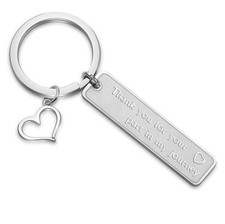 WUSUANED Keychain Inspirational- Thank You For Your Part In My Journey .