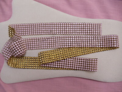 Crystal Rhinestone Trim 6 Rows Prong Set 4mm Each Cut-able Total 1.25 in X 52 in