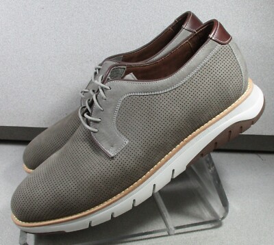 Johnston & Murphy 243109 MS50 VAUGHN PERF MENS SHOE 10 M TITANIUM NUBUCK LACE Men main image 4