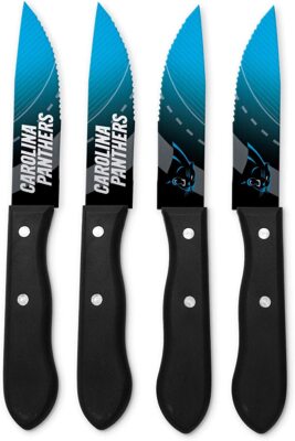 NFL Carolina Panthers 4 Piece Steak Knife Set 