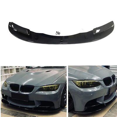 Carbon Fiber Look Front Bumper Spoiler Lip For BMW E92 M3 2007-2013 2010