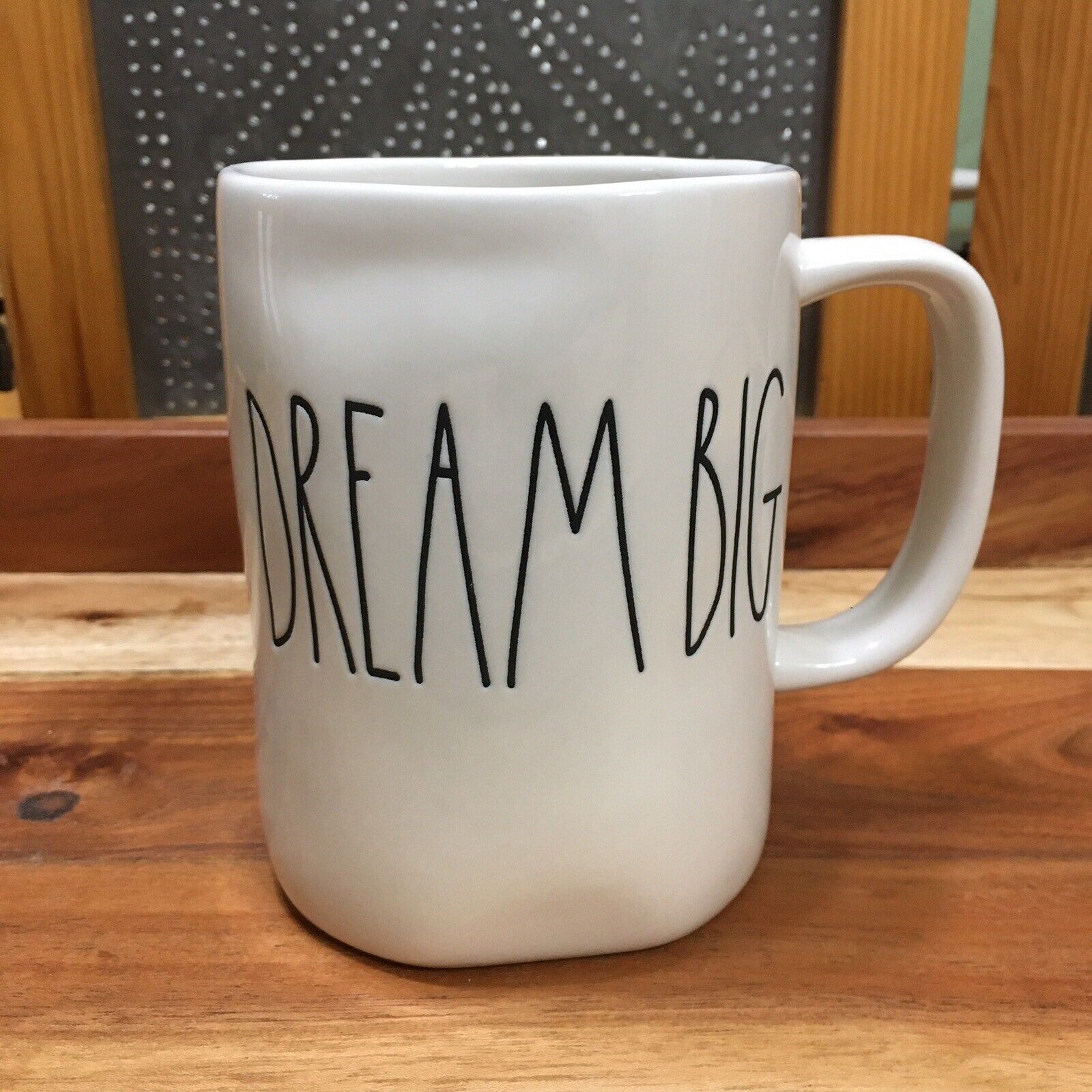 Rae Dunn Mug Dream Big Glaze Pottery Motivational Coffee Cup Cottage Core