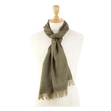  MINOR DEFECT Polo Ralph Lauren Thin Wool Scarf - Olive Green - One Size -