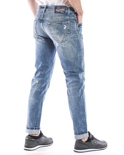 Jeans Daniele Alessandrini MADE IN ITALY Uomo Denim PJ5643L1303831 1111 - Picture 4 of 11