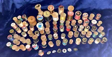 Lot 75 Vtg Wooden Thread Spools Belding Corticelli Clark’s Star See W/ Silk Adam