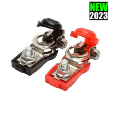 2 Car Battery Terminal Connector Top post Positive Negative Heavy Duty Universal