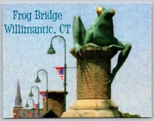 Postcard Frog Bridge Willimantic Connecticut Photo Art Card Lainie Hiller