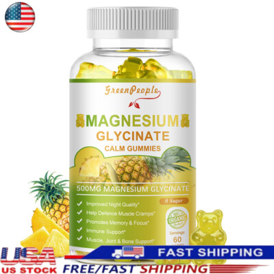 Magnesium Glycinate Gummies Magnesium Glycinate 500mg Vitamin B6 Immune Support