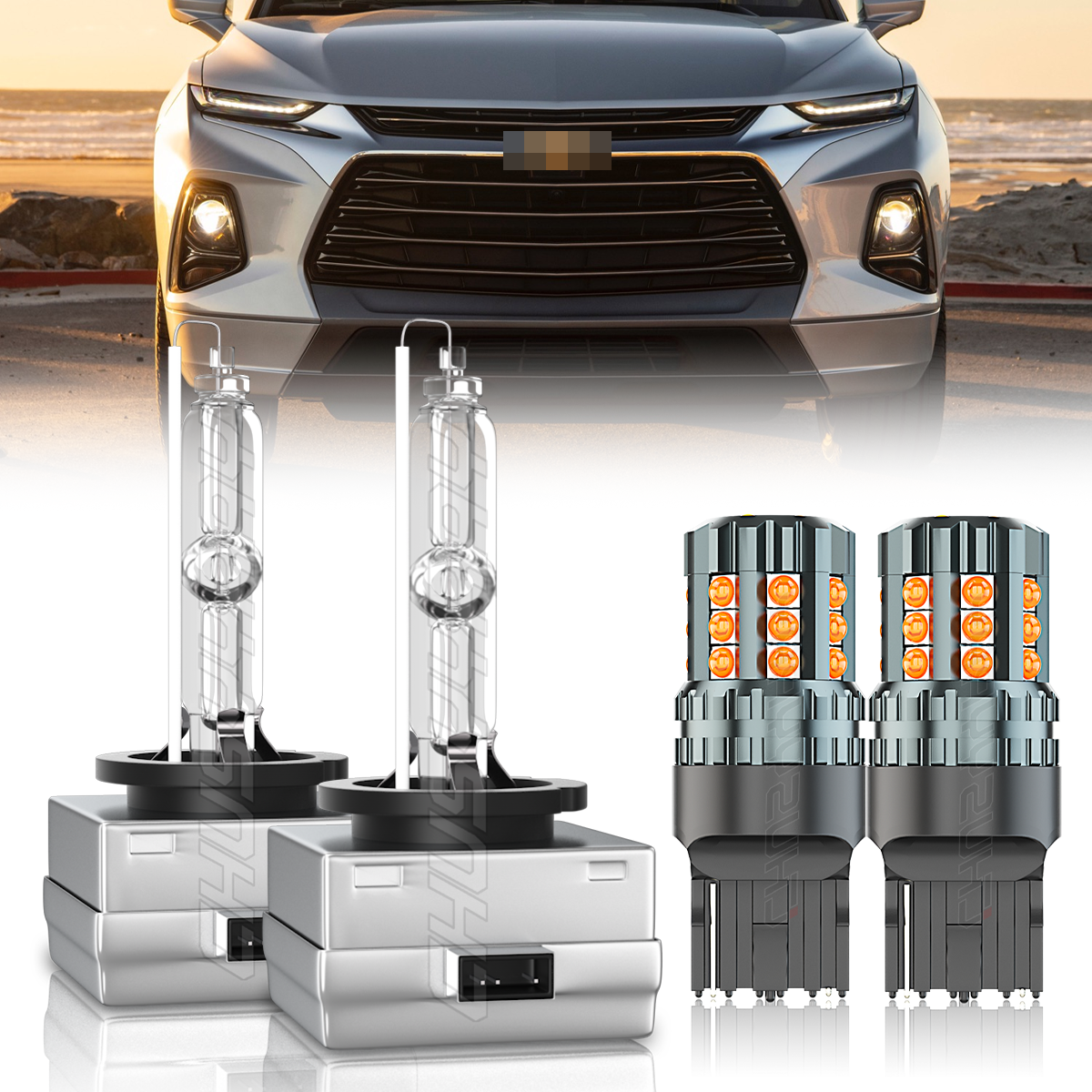 For Chevy Blazer 2019-2021 Headlight Headlamp HID/Xenon Type Driver Left+ Right