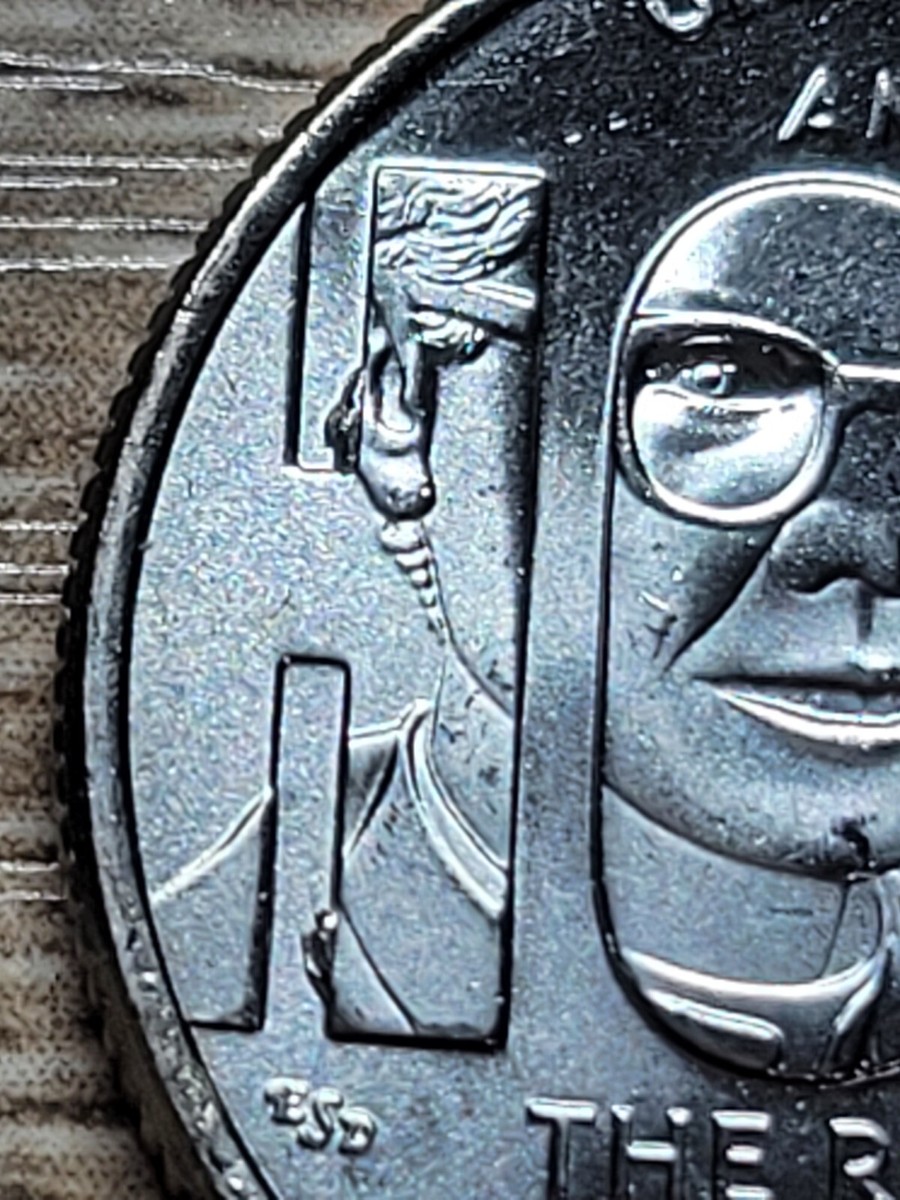 Triple Die Chip Error Reverse 2024 D QUARTER HOPE DR. MURRAY ERROR