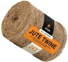 Jute Twine - Brown Roll 243' Jute Twine for Crafts,Soft Yet Strong Natural Jute