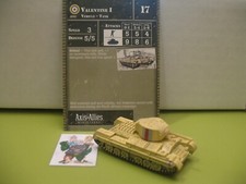  Axis  Allies Miniatures 1939-1945 Valentine I with card 6/60 