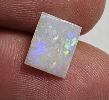 Natural polished opal 0.7 cts blue yellow pink Coober Pedy Australia rectangle