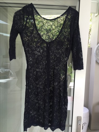 Bec And Bridge Dress Navy Lace Mini Size 8 Sexxxy VGC - Picture 3 of 4