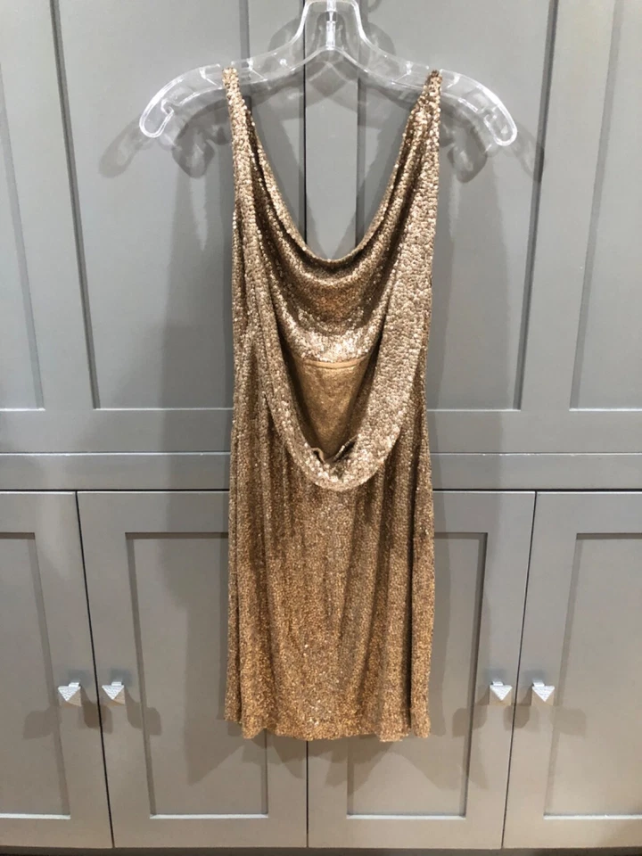 NAEEM KHAN золото блестки платье 4 шикарный! Отличное состояние товара  - Изображение 2 из 4