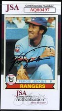 Fergie Jenkins Cards, Rookie Card and Autographed Memorabilia Guide 31