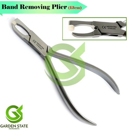 Orthodontic Bracket Removing Pliers - Short Posterior Adhesive Band Remover, Stainless Steel