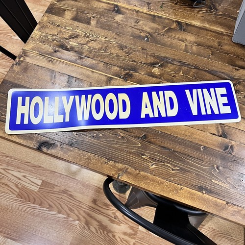Vintage Street Sign Plastic hollywood vine california london LA