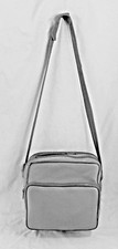 Vintage Camera Case Soft SideD Zipper 3 POCKETS GRAY Vinyl PHOTO ACCESSORIES